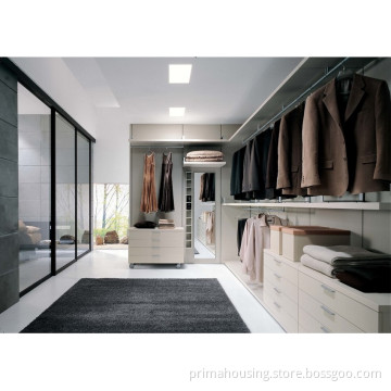 Cheap Solid Wooden White Color Wardrobes Closet Pr-W4026